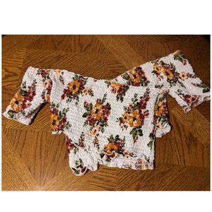 Floral Scrunch Top